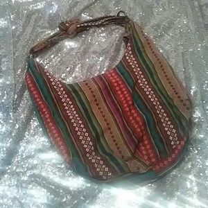 Small/medium hippie boho tapestry shoulder bag